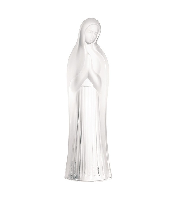 Virgin with Hands Together Lalique Sculpture