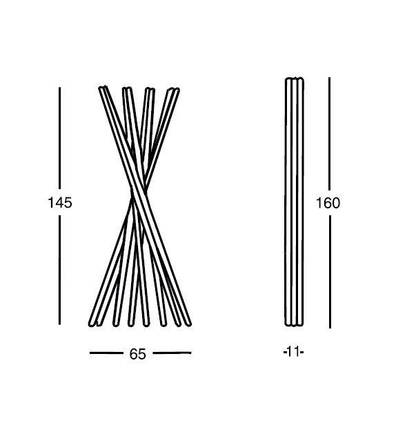 301 Sciangai 50 Zanotta Clothes Stand