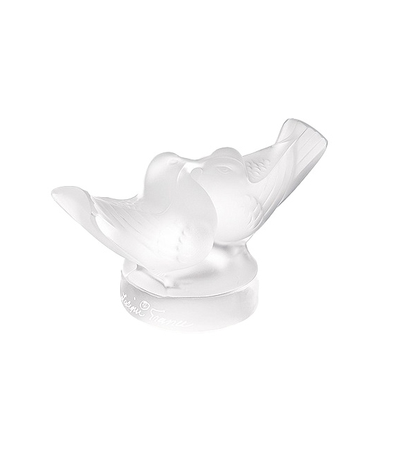 2 Lovebirds Lalique Skulptur