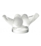 2 Lovebirds Lalique Skulptur