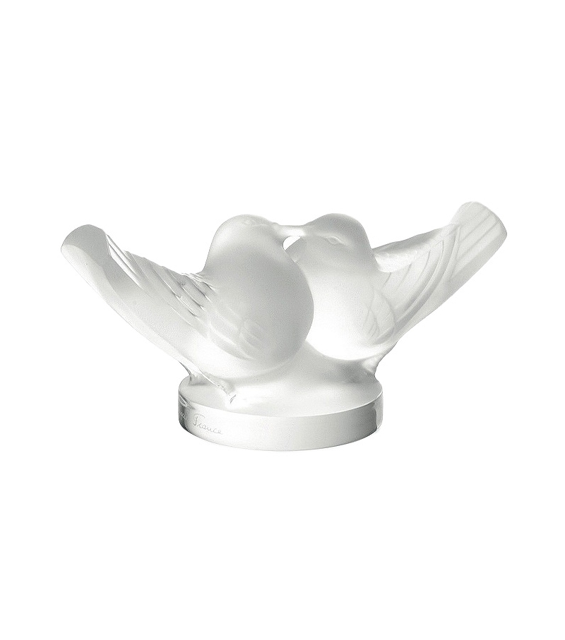 2 Lovebirds Lalique Escultura