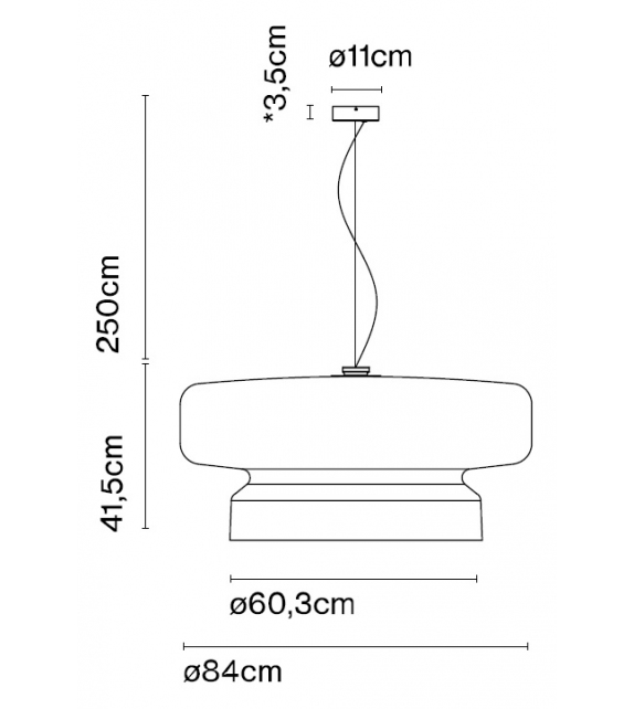 Bohemia 84 Marset Suspension Lamp