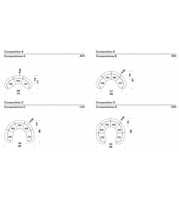 Pacific Moroso Canapé Modulable
