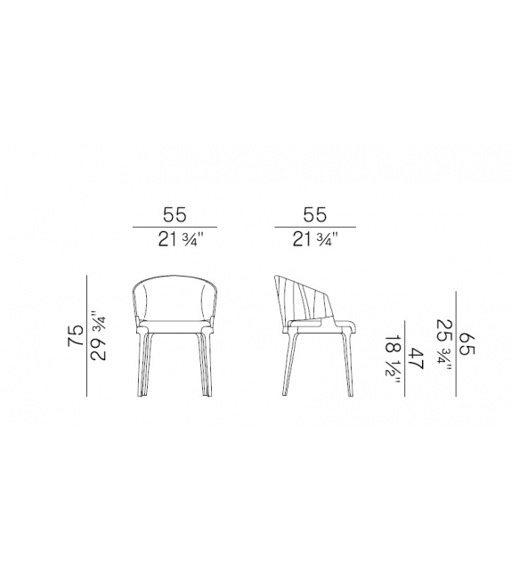 Velis Wood Potocco Petit Fauteuil