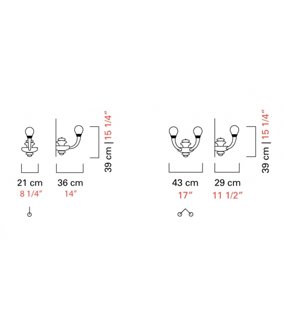 Pigalle Barovier & Toso Lámpara de Pared