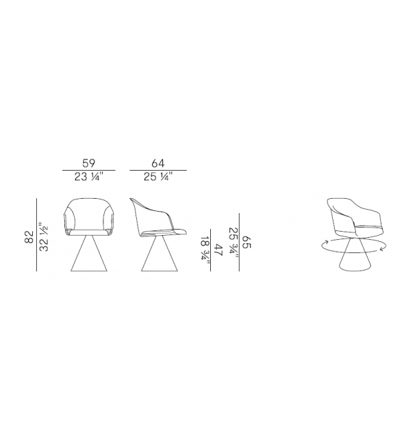 Lyz Potocco Sillón Giratorio