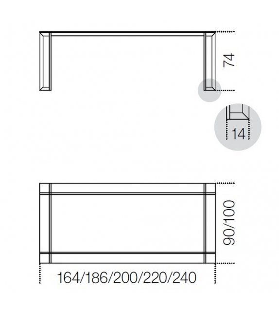 Lord Mesa Rectangular Gallotti&Radice