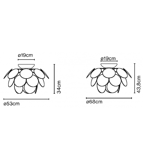 Discocò C53 Marset Lámpara de Techo