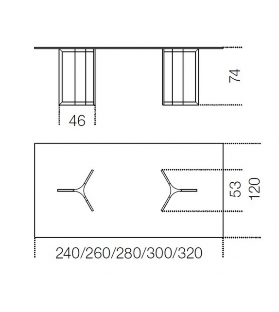 Raj Light Table Gallotti&Radice