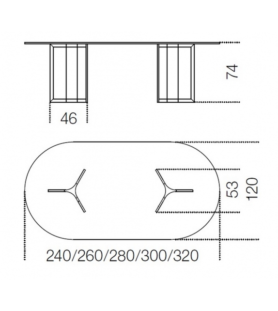 Raj Light Table Gallotti&Radice