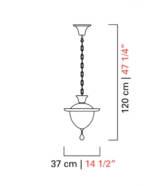 Fanali Veneziani 5382 Barovier & Toso Lampada a Sospensione