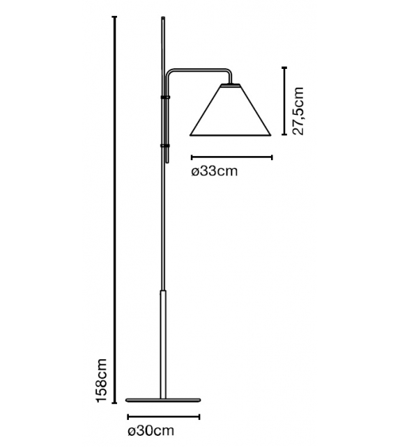 Funiculì Fabric Marset Lampadaire