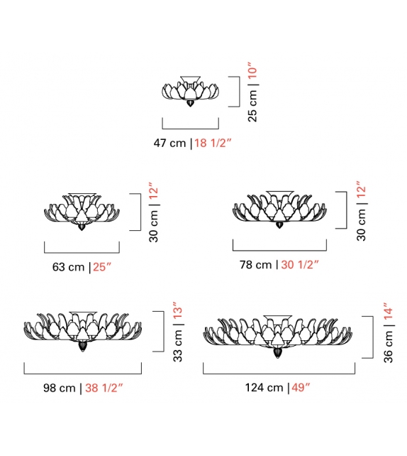 Rex Barovier & Toso Plafonnier