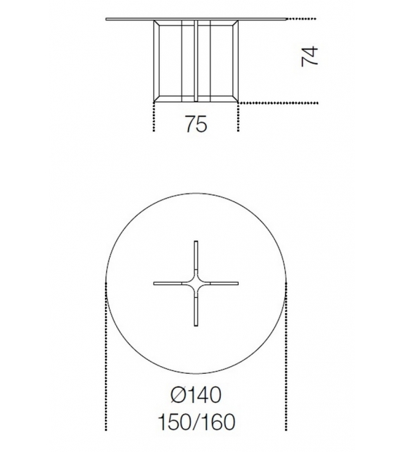 Raj 4 Light Table Gallotti&Radice