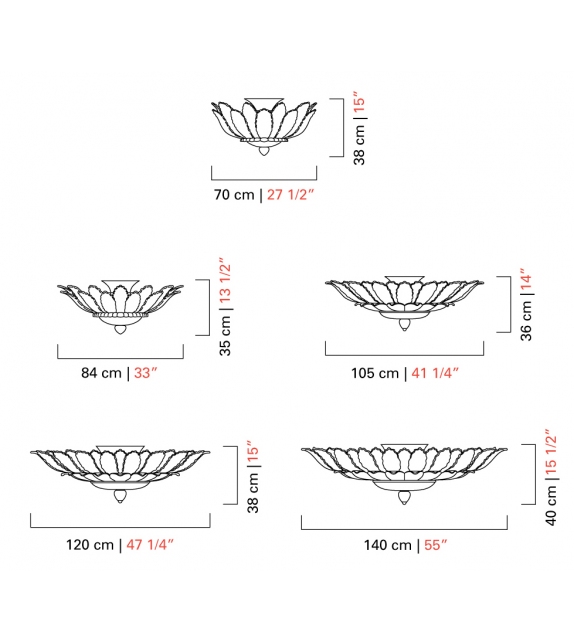 Excelsior Barovier & Toso Ceiling Lamp