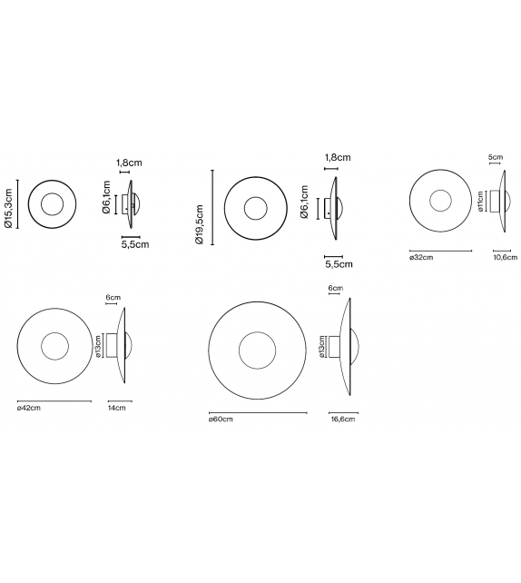 Ginger 15C Marset Wandleuchte