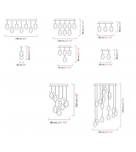 Spinn Barovier & Toso Deckenleuchte