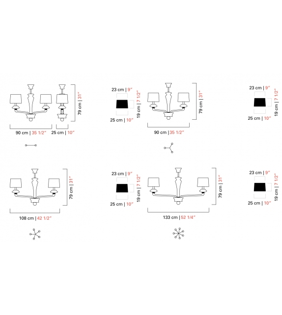 Saint Germain Barovier & Toso Leuchter