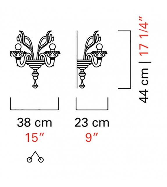 Agadir Barovier & Toso Wall Lamp