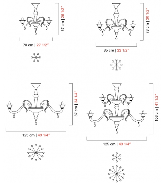 Fez Barovier & Toso Candelabro