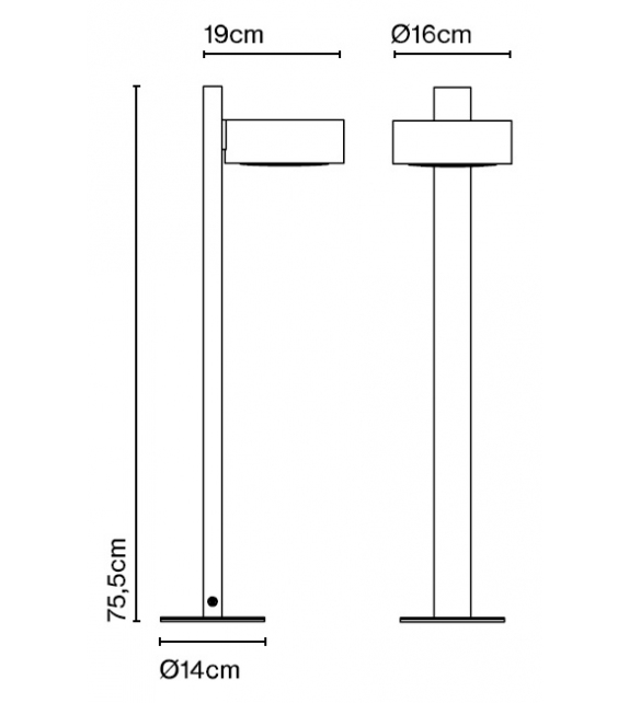 Plaff-on Bollard Marset Lampadaire