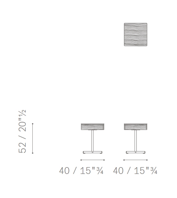 Bob Poltrona Frau Table Basse avec Tiroirs
