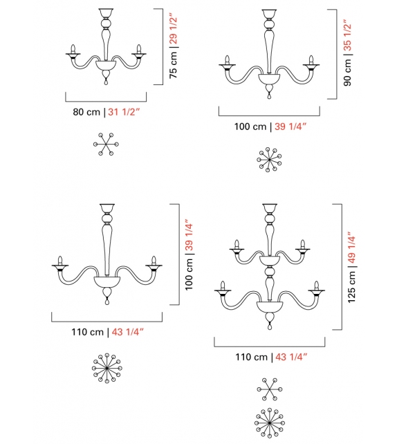 Valiant Barovier & Toso Leuchter