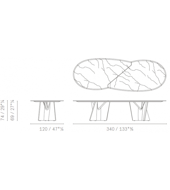 Infinitamente Poltrona Frau Table