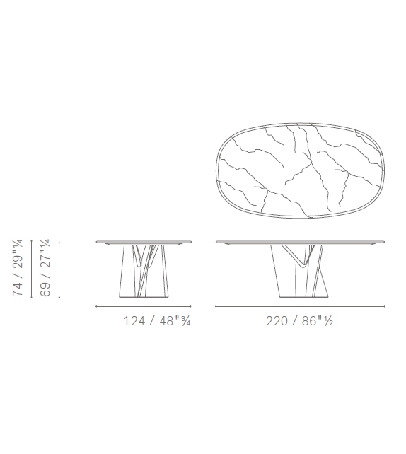 Infinitamente Poltrona Frau Table