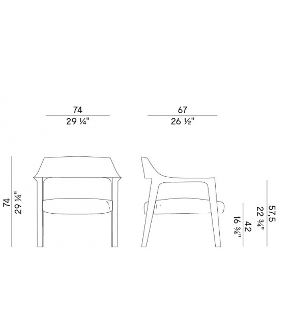 Scheggia Potocco Armchair