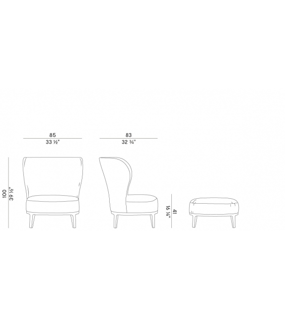 Spring Potocco Armchair Bergère