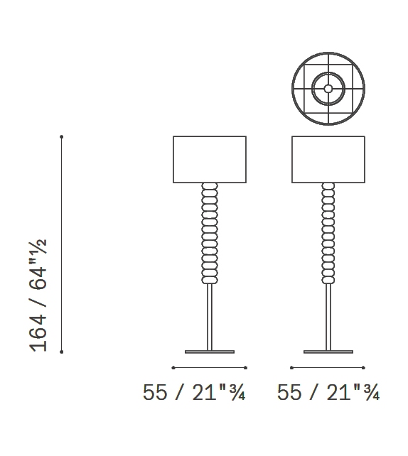 Fede Poltrona Frau Làmpara de Pie