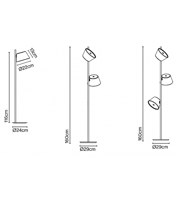 Tam Tam P Marset Lampadaire