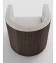 Confident Wood Living Divani Armchair