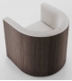 Confident Wood Living Divani Armchair