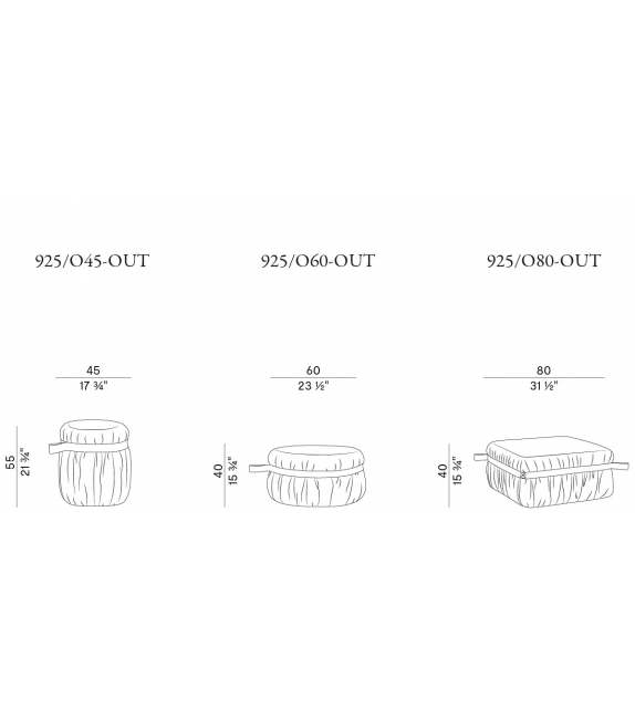 Herm Outdoor Potocco Pouf