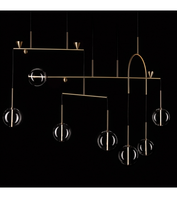 Dewdrops Linear Chandelier Giopato & Coombes Lustre