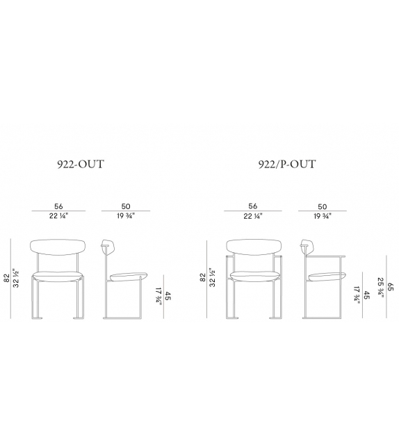 Keel Outdoor Potocco Sedia