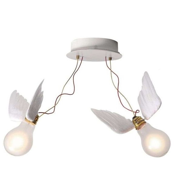 Lucellino Doppio Ingo Maurer Lampada da Soffitto