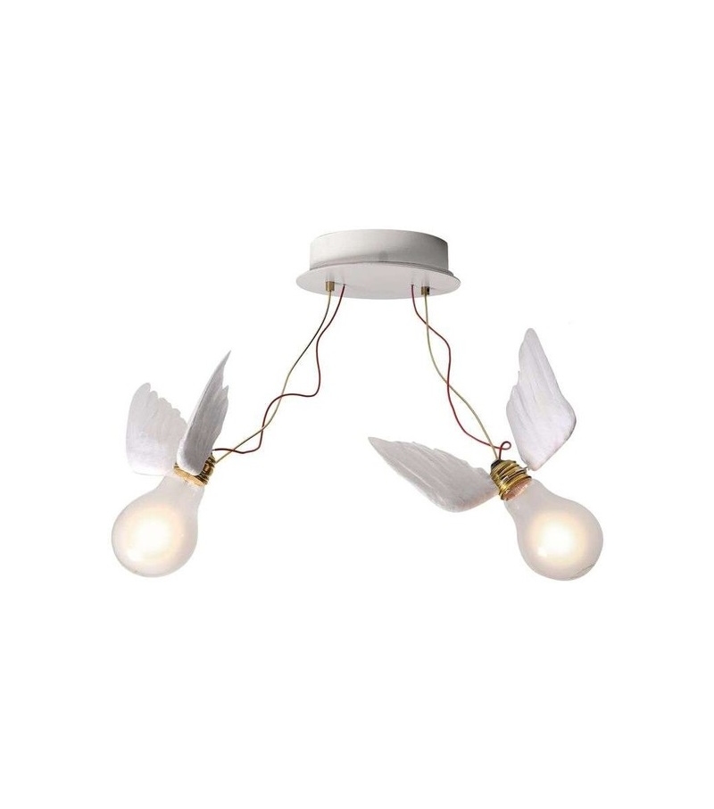 Lucellino Doppio Ingo Maurer Lampada da Soffitto