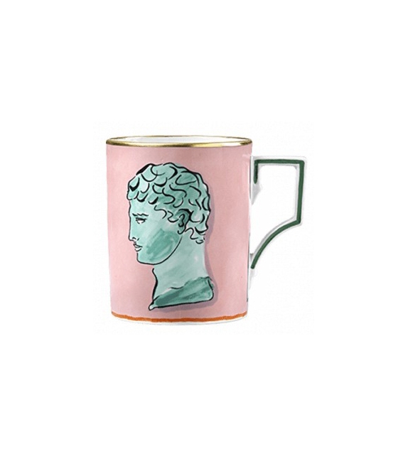 Tazza Il Viaggio di Nettuno Coral Red Ginori 1735