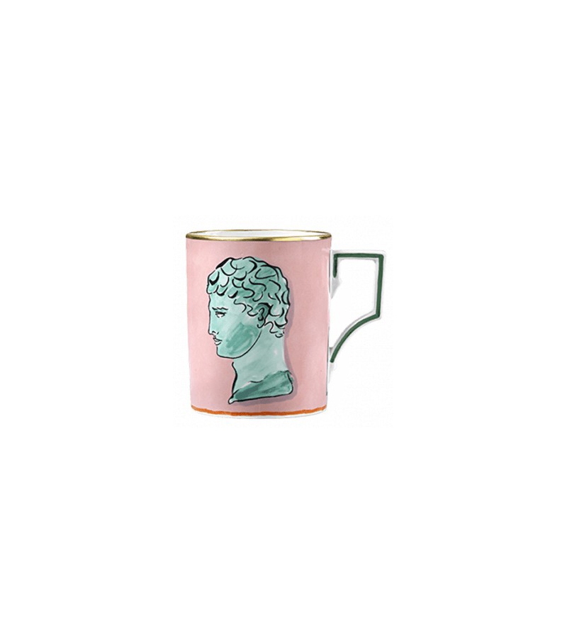 Tazza Il Viaggio di Nettuno Coral Red Ginori 1735 Mug