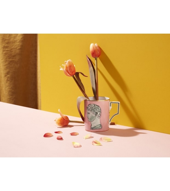 Tazza Il Viaggio di Nettuno Coral Red Ginori 1735 Tasse