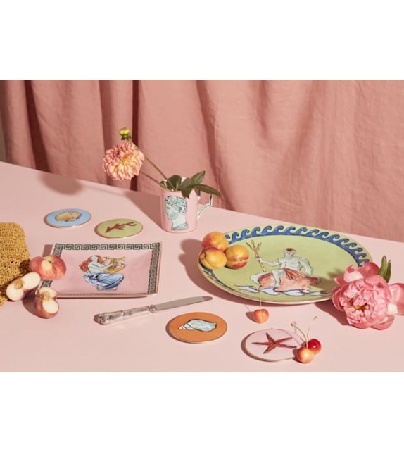 Tazza Il Viaggio di Nettuno Coral Red Ginori 1735