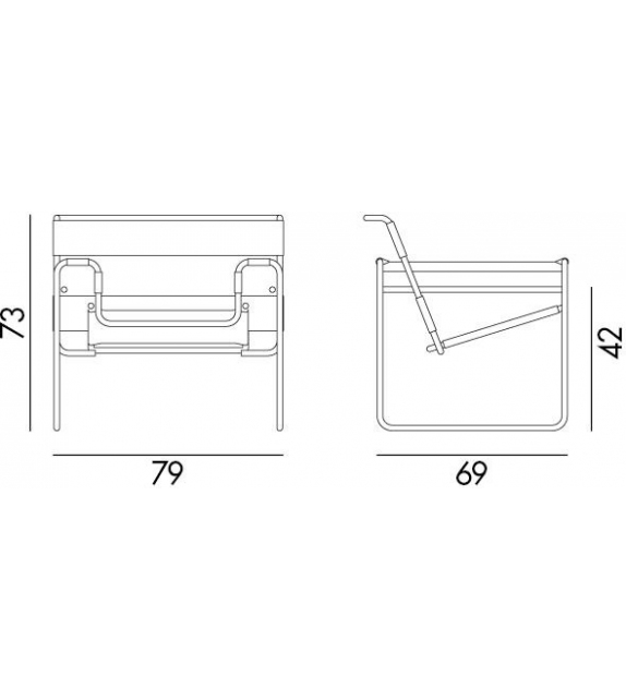 Ready for shipping Wassily Knoll Armchair Milia Shop
