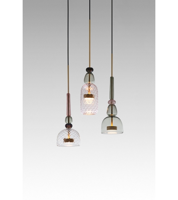 Flauti Circular Chandelier 31 Rose Giopato & Coombes Lustre