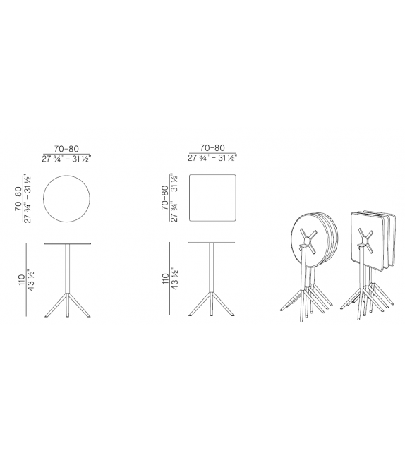 OTX Potocco High Table