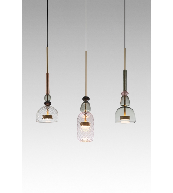 Flauti Linear Chandelier 31 Rose Giopato & Coombes Lustre