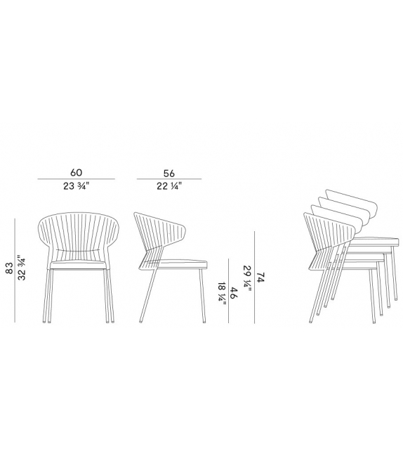 Ola Potocco Dining Armchair