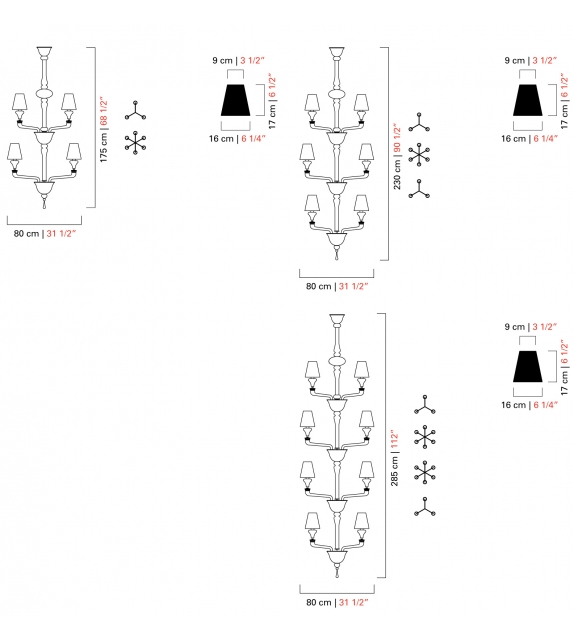 Torpedo Nevada Barovier & Toso Chandelier